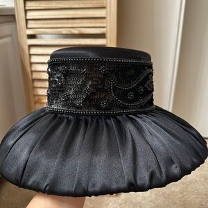 Rare and Unique Whittall & Shon Wool Hat, Black